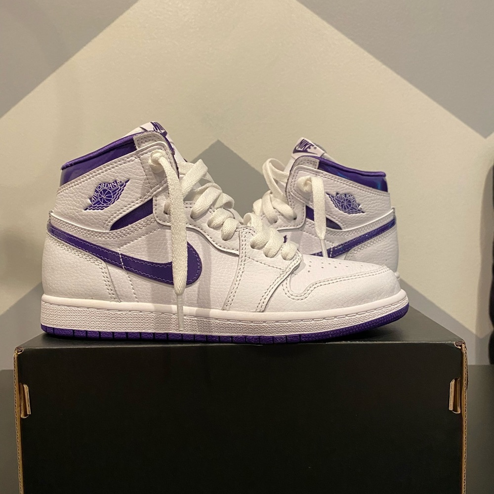 Air Jordan 1 Retro High OG PS Court Purple Size 3Y